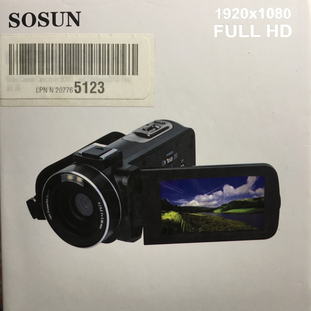 Never used camcorder and memory card